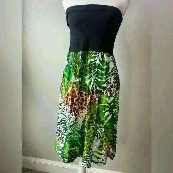 Strapless Sundress 100% rayon skirt with knit elastic top. Made in Hawaii by RJC - Picture 12 of 12